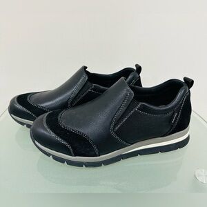 Bionica Talma Black Leather Slip on‎ Sneakers Womens Size 8 M Casual Shoes